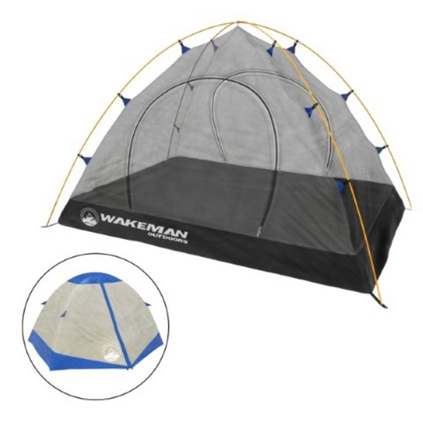 Leisure Sports 2-person Backpacking Tent, Waterproof Floor and Rain Fly, Taped Seams, Bag, for Camping and Hiking 692757HCY